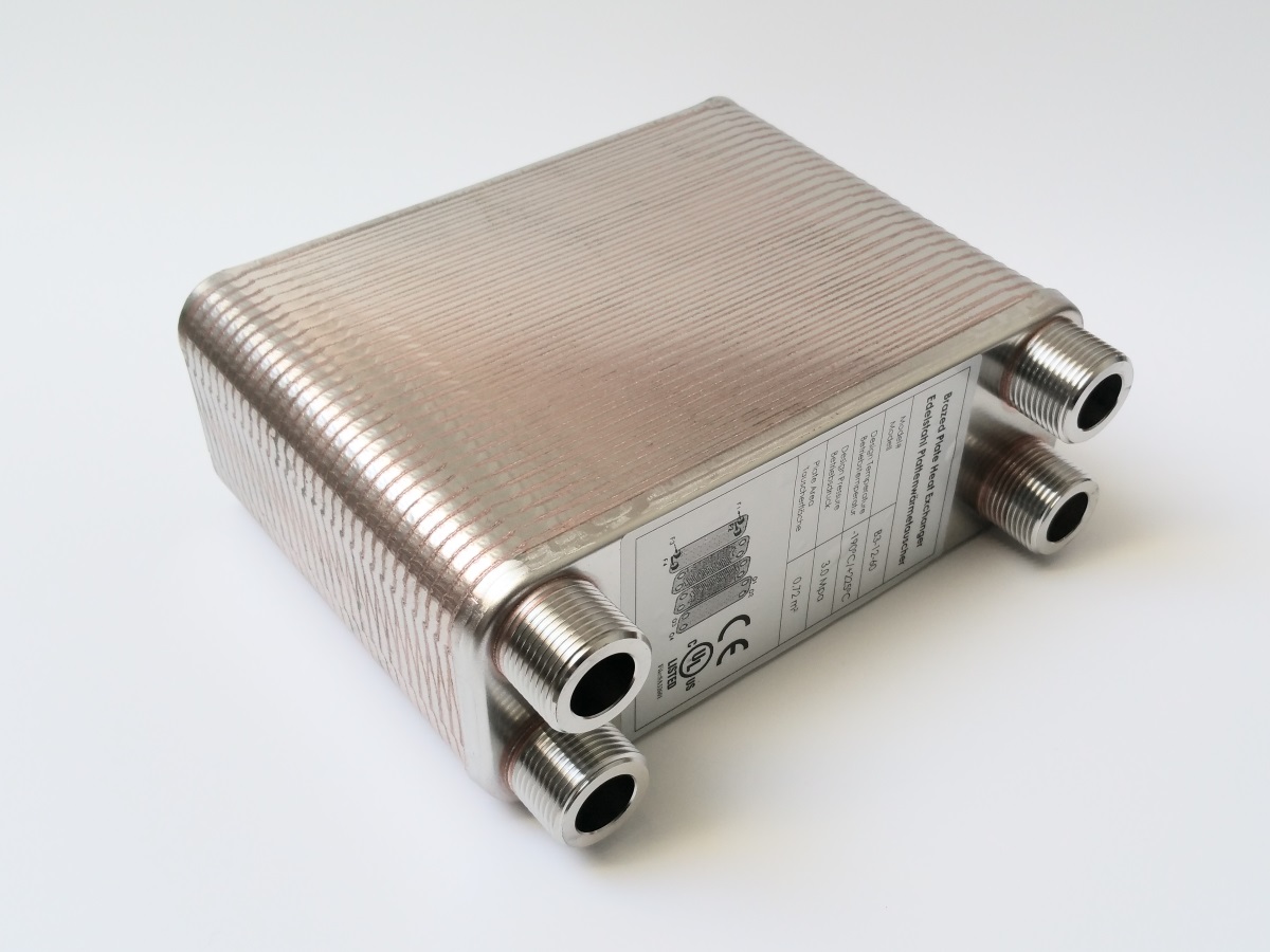 B3-12-60 Edelstahl Plattenwärmetauscher 4x3//4/" Anschlüsse Solar Heizung bis130KW